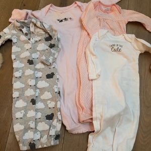 Lot of Carter’s baby gowns
